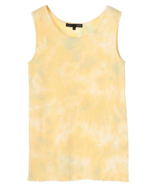 Sugar spoon（シュガースプーン）の「・SUGAR SPOON タイダイテレコタンク＊（タンクトップ・レディース・オフホワイト/グリーン/ピンク/イエロー・FREE）」の3枚目の写真