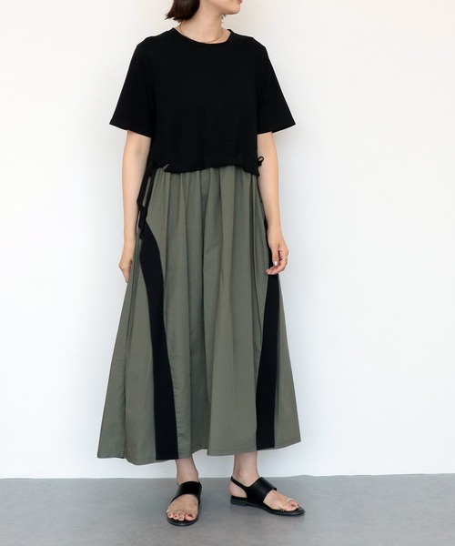 セール ウエストドロスト切り替えライン半袖ワンピース ワンピース Tite In In The Store ティテ The ワンピース インザ ストア のファッション