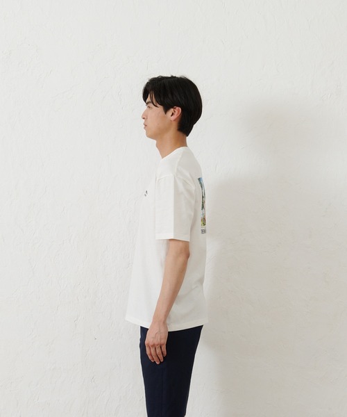 OUTDOOR PRODUCTS（アウトドアプロダクツ）の「【OUTDOOR PRODUCTS】USAコットン ヘビーウェイトグラフィックバックプリントTシャツ/ワンポイントブランドロゴ（Tシャツ/カットソー・メンズ・ホワイト/ネイビー/カーキ/ブラック/ベージュ/ホワイト系その他・X-LARGE/MEDIUM/LARGE）」の11枚目の写真