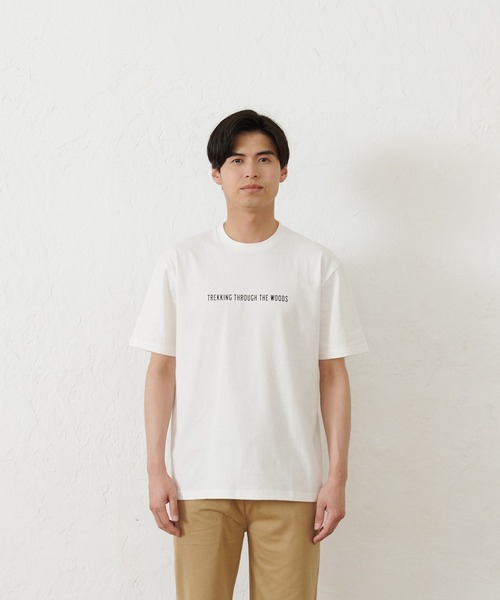OUTDOOR PRODUCTS（アウトドアプロダクツ）の「【OUTDOOR PRODUCTS】USAコットン ヘビーウェイトグラフィックバックプリントTシャツ/ワンポイントブランドロゴ（Tシャツ/カットソー・メンズ・ホワイト/ネイビー/カーキ/ブラック/ベージュ/ホワイト系その他・X-LARGE/MEDIUM/LARGE）」の17枚目の写真