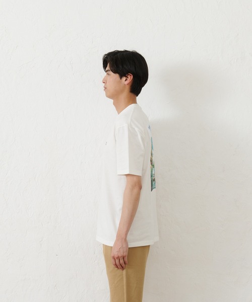 OUTDOOR PRODUCTS（アウトドアプロダクツ）の「【OUTDOOR PRODUCTS】USAコットン ヘビーウェイトグラフィックバックプリントTシャツ/ワンポイントブランドロゴ（Tシャツ/カットソー・メンズ・ホワイト/ネイビー/カーキ/ブラック/ベージュ/ホワイト系その他・X-LARGE/MEDIUM/LARGE）」の18枚目の写真