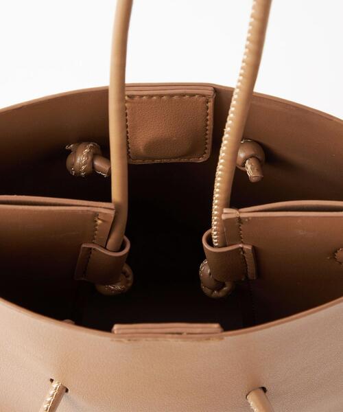 green label relaxing（グリーンレーベルリラクシング）の「MINI SHPG 2WAY バッグ（ショルダーバッグ・レディース・ブラック/ベージュ/オフホワイト/ピンク/ワインレッド・FREE）」の19枚目の写真