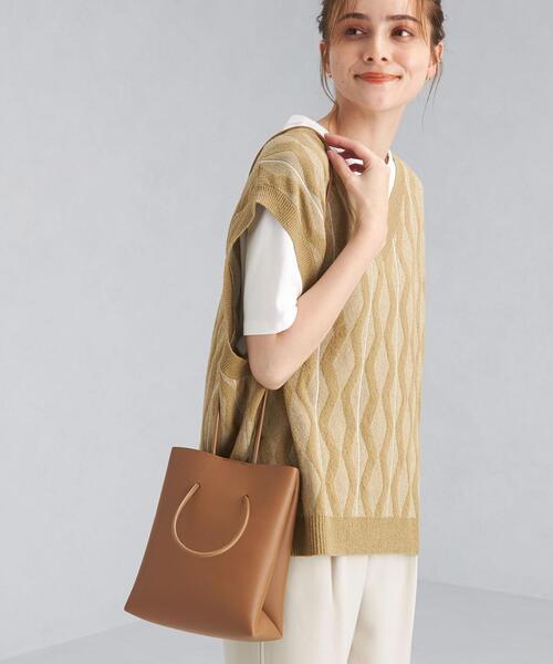 green label relaxing（グリーンレーベルリラクシング）の「MINI SHPG 2WAY バッグ（ショルダーバッグ・レディース・ブラック/ベージュ/オフホワイト/ピンク/ワインレッド・FREE）」の13枚目の写真