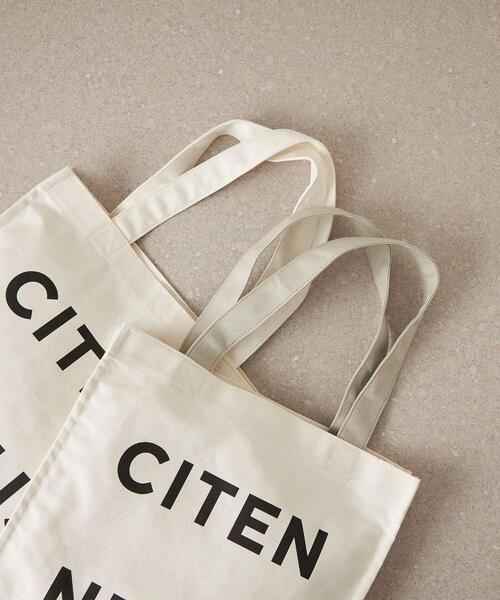CITEN（シテン）の「＜CITEN（シテン）＞CITENロゴプリント Mサイズ トートバッグ（トートバッグ・レディース・ライトグレー/ホワイト・FREE）」の5枚目の写真