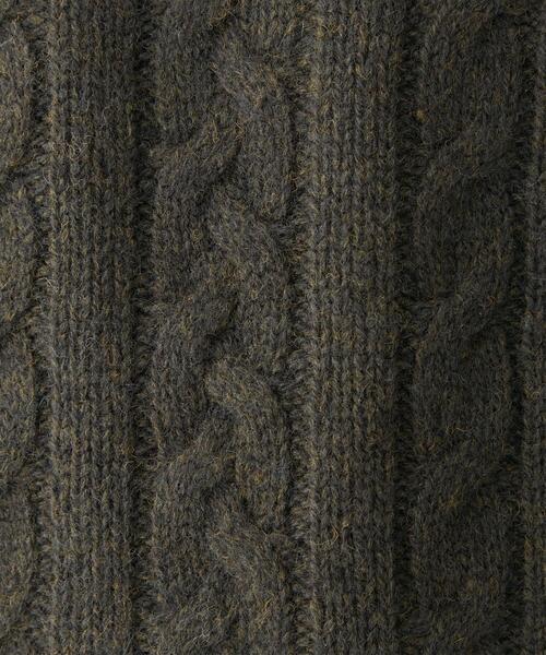CITEN(シテン)の「<CITEN(シテン)>フィッシャーマンズ ニット(ニット/セーター・メンズ・ライトグレー/ダークグリーン/ライム/ナチュラル/ライトピンク・FREE)」の15枚目の写真