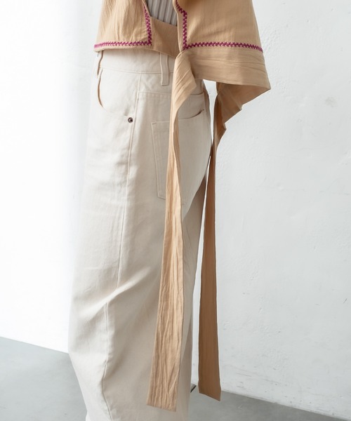 mystic(ミスティック)の「刺繍ポンチョトップス(シャツ/ブラウス・レディース・チャコールグレー/キャメル・FREE)」の22枚目の写真