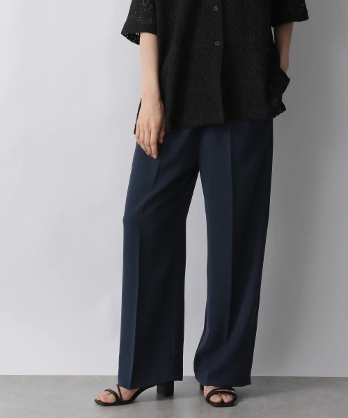 LOWRYS FARM（ローリーズファーム）の「カラーイージーワイドパンツ　957895（スラックス・レディース・アイボリー/ネイビー/カーキ・FREE）」の3枚目の写真