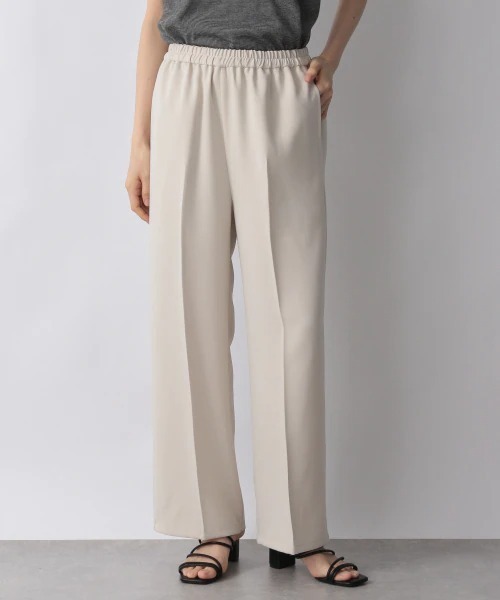 LOWRYS FARM（ローリーズファーム）の「カラーイージーワイドパンツ　957895（スラックス・レディース・アイボリー/ネイビー/カーキ・FREE）」の2枚目の写真