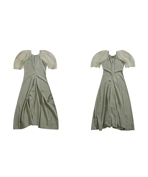 chuclla(チュクラ)の「【MURMURMI】Puff sleeve silk dress chw21a022(ワンピース・レディース・ライトグリーン・L/M)」の17枚目の写真