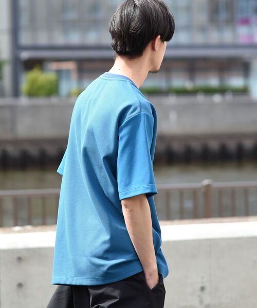 SHIPS（シップス）の「SHIPS: japan quality プリペラ調 リラックス Tシャツ（Tシャツ/カットソー・メンズ・ライトグレー/ブルー/キャメル・SMALL/MEDIUM/LARGE/X-LARGE）」の11枚目の写真