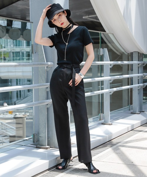 HARE（ハレ）の「ブリムクラッシュバケットハット(HARE)（ハット・レディース・アイボリー/ブラック・FREE）」の18枚目の写真