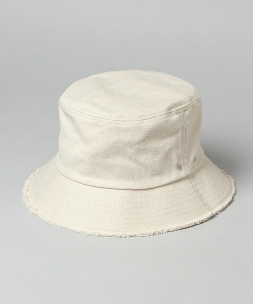 HARE（ハレ）の「ブリムクラッシュバケットハット(HARE)（ハット・レディース・アイボリー/ブラック・FREE）」の3枚目の写真