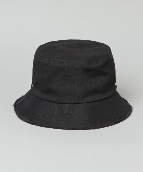 HARE（ハレ）の「ブリムクラッシュバケットハット(HARE)（ハット・レディース・アイボリー/ブラック・FREE）」の6枚目の写真