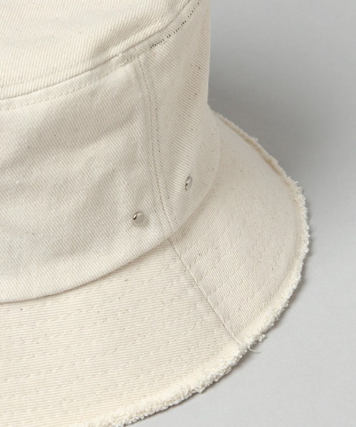 HARE（ハレ）の「ブリムクラッシュバケットハット(HARE)（ハット・レディース・アイボリー/ブラック・FREE）」の12枚目の写真