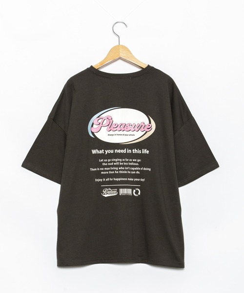 AS KNOW AS plus（アズノゥアズプラス）の「☆ポップな楕円ビッグＴシャツ（Tシャツ/カットソー・レディース・オフホワイト/ライトピンク/スミクロ/ライトブルー・FREE）」の2枚目の写真