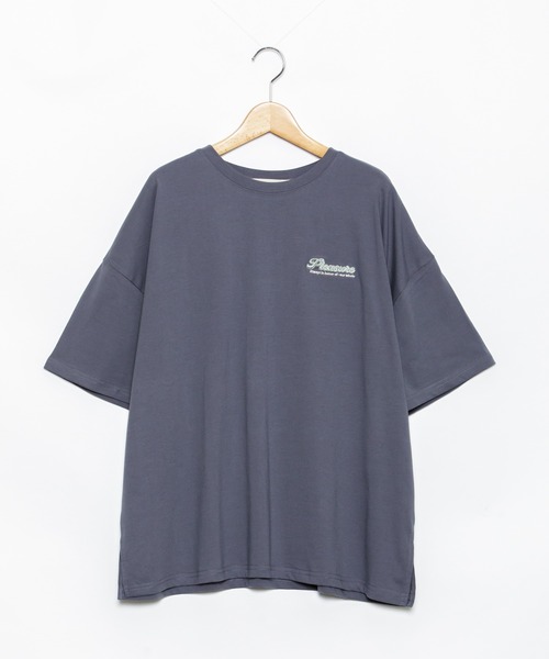 AS KNOW AS plus（アズノゥアズプラス）の「☆ポップな楕円ビッグＴシャツ（Tシャツ/カットソー・レディース・オフホワイト/ライトピンク/スミクロ/ライトブルー・FREE）」の15枚目の写真