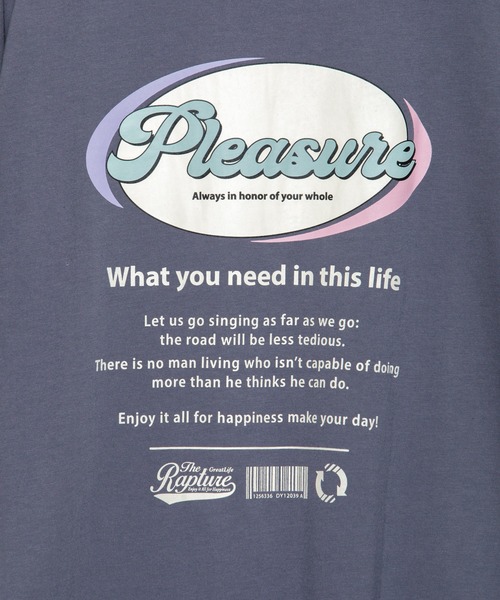 AS KNOW AS plus（アズノゥアズプラス）の「☆ポップな楕円ビッグＴシャツ（Tシャツ/カットソー・レディース・オフホワイト/ライトピンク/スミクロ/ライトブルー・FREE）」の5枚目の写真