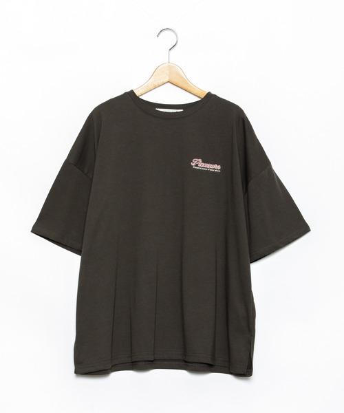 AS KNOW AS plus（アズノゥアズプラス）の「☆ポップな楕円ビッグＴシャツ（Tシャツ/カットソー・レディース・オフホワイト/ライトピンク/スミクロ/ライトブルー・FREE）」の8枚目の写真