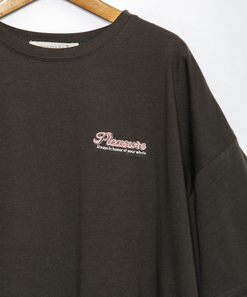 AS KNOW AS plus（アズノゥアズプラス）の「☆ポップな楕円ビッグＴシャツ（Tシャツ/カットソー・レディース・オフホワイト/ライトピンク/スミクロ/ライトブルー・FREE）」の12枚目の写真