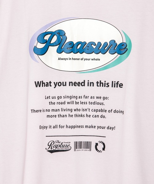 AS KNOW AS plus（アズノゥアズプラス）の「☆ポップな楕円ビッグＴシャツ（Tシャツ/カットソー・レディース・オフホワイト/ライトピンク/スミクロ/ライトブルー・FREE）」の16枚目の写真