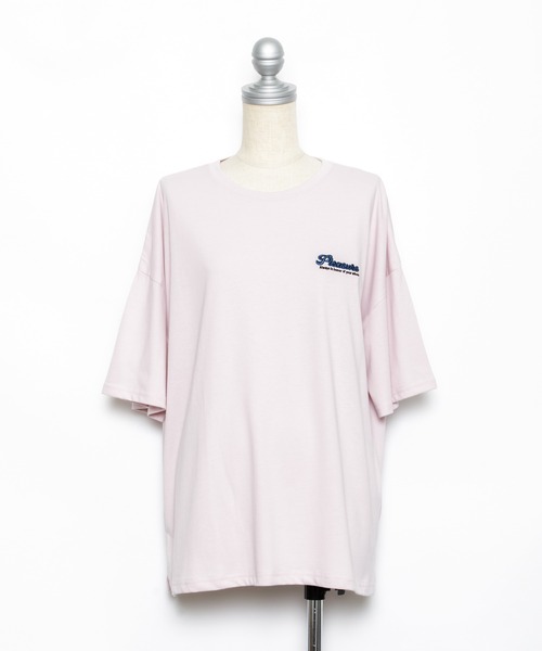 AS KNOW AS plus（アズノゥアズプラス）の「☆ポップな楕円ビッグＴシャツ（Tシャツ/カットソー・レディース・オフホワイト/ライトピンク/スミクロ/ライトブルー・FREE）」の22枚目の写真