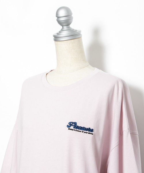 AS KNOW AS plus（アズノゥアズプラス）の「☆ポップな楕円ビッグＴシャツ（Tシャツ/カットソー・レディース・オフホワイト/ライトピンク/スミクロ/ライトブルー・FREE）」の13枚目の写真