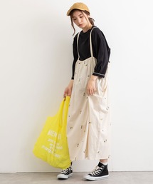 フラワー刺繍2wayジャンスカ