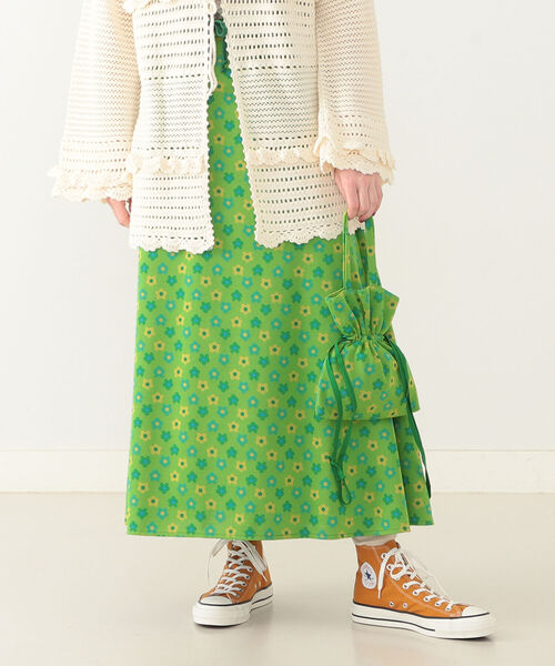 BEAMS BOY（ビームスボーイ）の「BEAMS BOY / ジャカード スカート（スカート・レディース・サックスブルー/グリーン・ONE SIZE）」の10枚目の写真