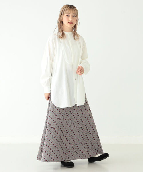 BEAMS BOY（ビームスボーイ）の「BEAMS BOY / ジャカード スカート（スカート・レディース・サックスブルー/グリーン・ONE SIZE）」の14枚目の写真