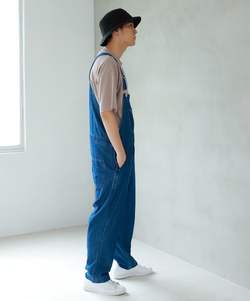 LAKOLE（ラコレ）の「デニムオーバーオール / 215221（サロペット/オーバーオール・メンズ・ブラック/ネイビー・MEDIUM/LARGE）」の13枚目の写真