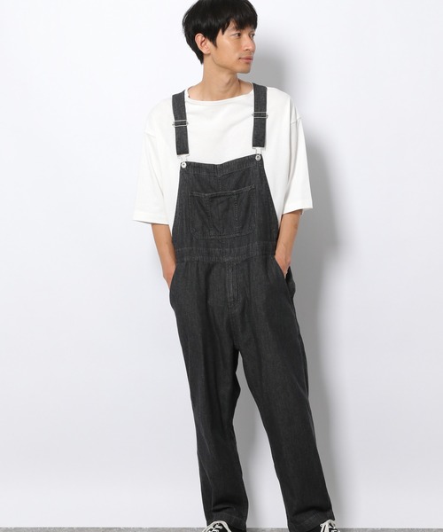 LAKOLE（ラコレ）の「デニムオーバーオール / 215221（サロペット/オーバーオール・メンズ・ブラック/ネイビー・MEDIUM/LARGE）」の4枚目の写真