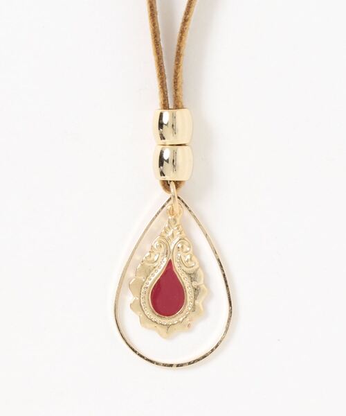 チチカカ（チチカカ）の「ドロップエスニックネックレス（ネックレス・レディース・レッド/ブルー/グリーン・FREE）」の2枚目の写真