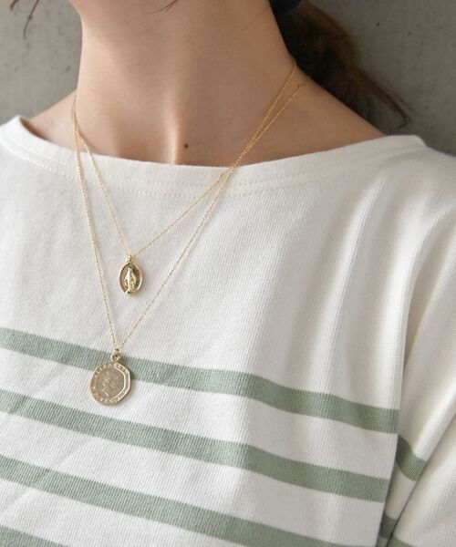 SHIPS any(シップス エニィ)の「SHIPS any: コイン モチーフ ネックレス◇(ネックレス・レディース・シルバー/ゴールド・ONE SIZE)」の3枚目の写真