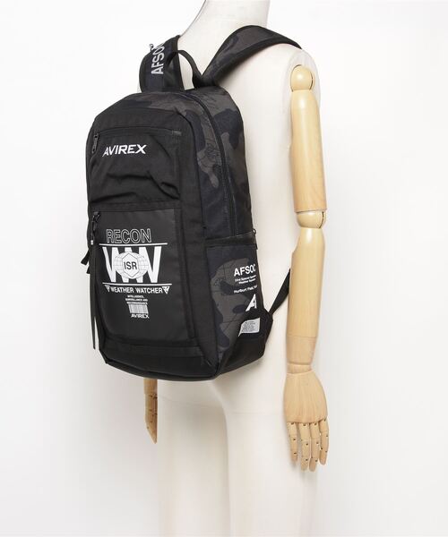 AVIREX（アヴィレックス）の「【AVIREX FLYER'S】リーコンスクエア バックパック/ RECON SQUARE BACK PACK（バックパック/リュック・レディース・ホワイト/Black・FREE）」の3枚目の写真