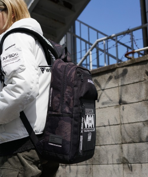 AVIREX（アヴィレックス）の「【AVIREX FLYER'S】リーコンスクエア バックパック/ RECON SQUARE BACK PACK（バックパック/リュック・レディース・ホワイト/Black・FREE）」の7枚目の写真