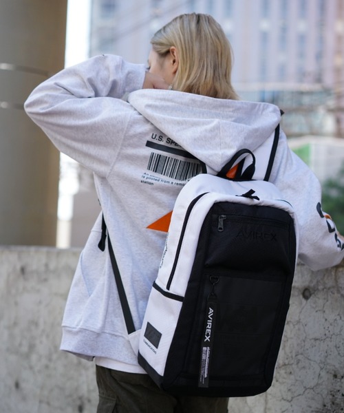 AVIREX（アヴィレックス）の「【AVIREX FLYER'S】リーコンスクエア バックパック/ RECON SQUARE BACK PACK（バックパック/リュック・レディース・ホワイト/Black・FREE）」の13枚目の写真