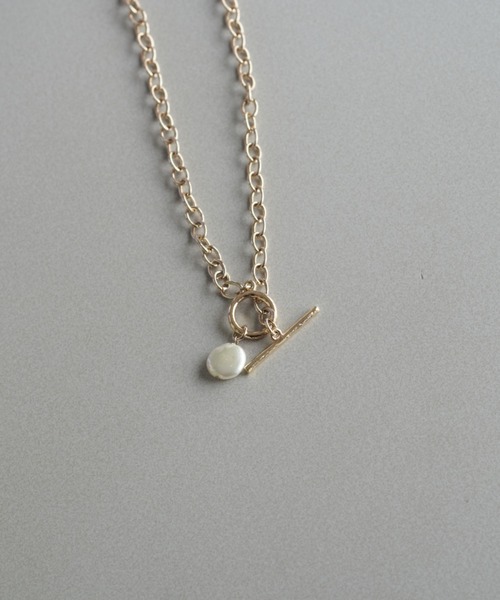 Kastane（カスタネ）の「【fiw.】ケシパール×チェーンネックレス（ネックレス・レディース・ゴールド/シルバー・FREE）」の4枚目の写真