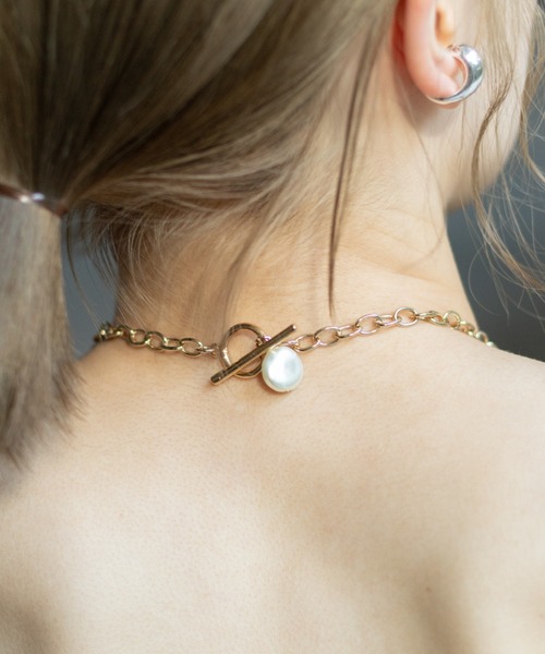 Kastane（カスタネ）の「【fiw.】ケシパール×チェーンネックレス（ネックレス・レディース・ゴールド/シルバー・FREE）」の6枚目の写真