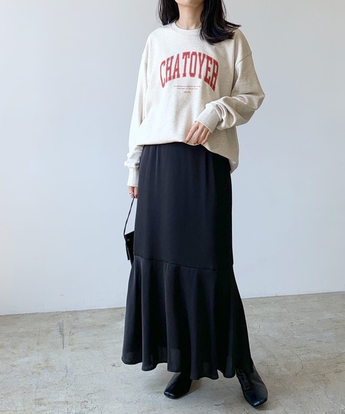 LIAN(リアン)の「カレッジロゴスウェット(スウェット・レディース・グリーン/レッド/ダークグリーン/ネイビー/ブラック/オレンジ/ブルー/ブルー系/ピンク・FREE)」の22枚目の写真