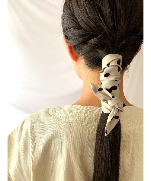 mou(モウ)の「ダルメシアン柄ヘアリボン(その他ヘアアクセサリー・レディース・ブラック/ブラウン/ベージュ・FREE)」の4枚目の写真