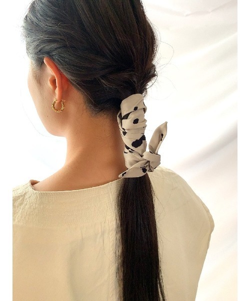mou(モウ)の「ダルメシアン柄ヘアリボン(その他ヘアアクセサリー・レディース・ブラック/ブラウン/ベージュ・FREE)」の10枚目の写真