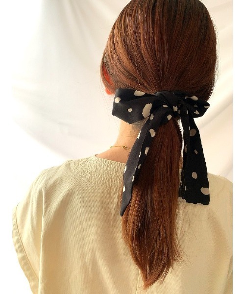 mou(モウ)の「ダルメシアン柄ヘアリボン(その他ヘアアクセサリー・レディース・ブラック/ブラウン/ベージュ・FREE)」の17枚目の写真