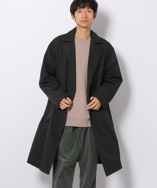LAKOLE（ラコレ）の「ドビーダブルBIGコート / 218472（トレンチコート・メンズ・ブラック/ブラウン/ベージュ・MEDIUM/LARGE）」の2枚目の写真