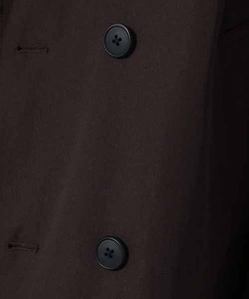 LAKOLE（ラコレ）の「ドビーダブルBIGコート / 218472（トレンチコート・メンズ・ブラック/ブラウン/ベージュ・MEDIUM/LARGE）」の16枚目の写真