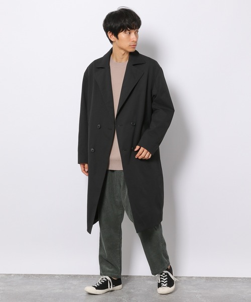 LAKOLE（ラコレ）の「ドビーダブルBIGコート / 218472（トレンチコート・メンズ・ブラック/ブラウン/ベージュ・MEDIUM/LARGE）」の17枚目の写真