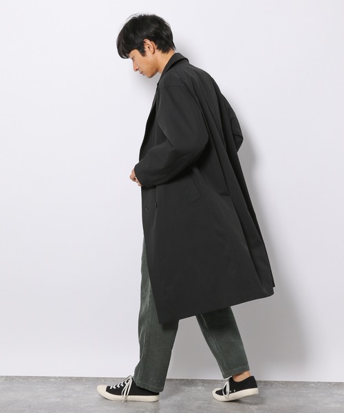 LAKOLE（ラコレ）の「ドビーダブルBIGコート / 218472（トレンチコート・メンズ・ブラック/ブラウン/ベージュ・MEDIUM/LARGE）」の14枚目の写真