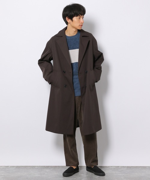 LAKOLE（ラコレ）の「ドビーダブルBIGコート / 218472（トレンチコート・メンズ・ブラック/ブラウン/ベージュ・MEDIUM/LARGE）」の12枚目の写真