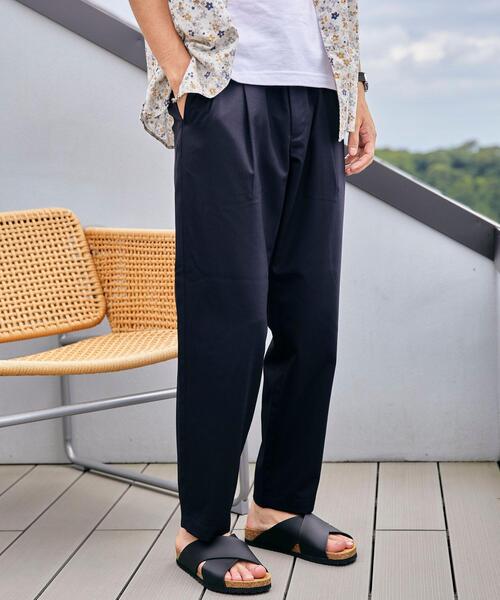 green label relaxing（グリーンレーベルリラクシング）の「OLT TWサージ 2P 9分丈 テーパード ユーティリティー パンツ -ウォッシャブル・ストレッチ-（その他パンツ・メンズ・ネイビー/モカ/その他1/ダークグレー・S/M/XL/L）」の4枚目の写真