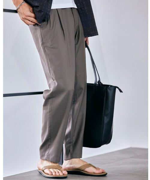 green label relaxing（グリーンレーベルリラクシング）の「OLT TWサージ 2P 9分丈 テーパード ユーティリティー パンツ -ウォッシャブル・ストレッチ-（その他パンツ・メンズ・ネイビー/モカ/その他1/ダークグレー・S/M/XL/L）」の3枚目の写真