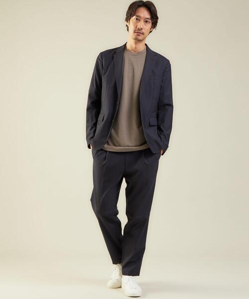 green label relaxing（グリーンレーベルリラクシング）の「OLT TWサージ 2P 9分丈 テーパード ユーティリティー パンツ -ウォッシャブル・ストレッチ-（その他パンツ・メンズ・ネイビー/モカ/その他1/ダークグレー・S/M/XL/L）」の9枚目の写真